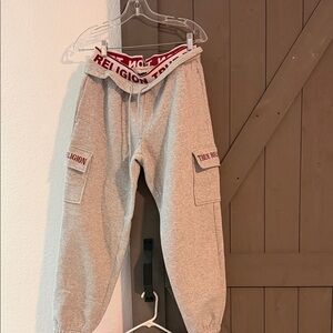 True Religion Kids Joggers with Red Accents